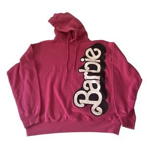 Barbie hooded pink sweatshirt size medium